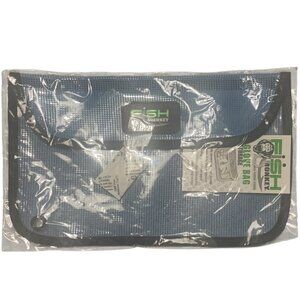 FISH MONKEY Blue + Black Mesh Glove Storage Bag NWT One Size